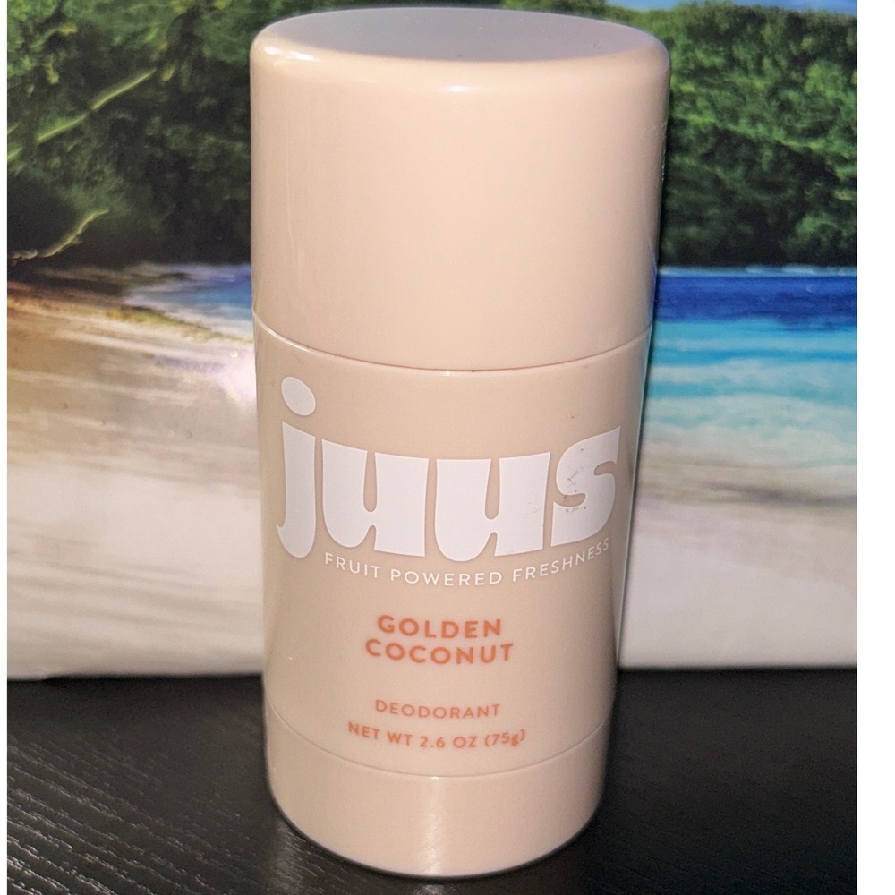 Juus Fruit Powered Freshness Golden Coconut Deodorant Stick 2.6 oz 75g NEW